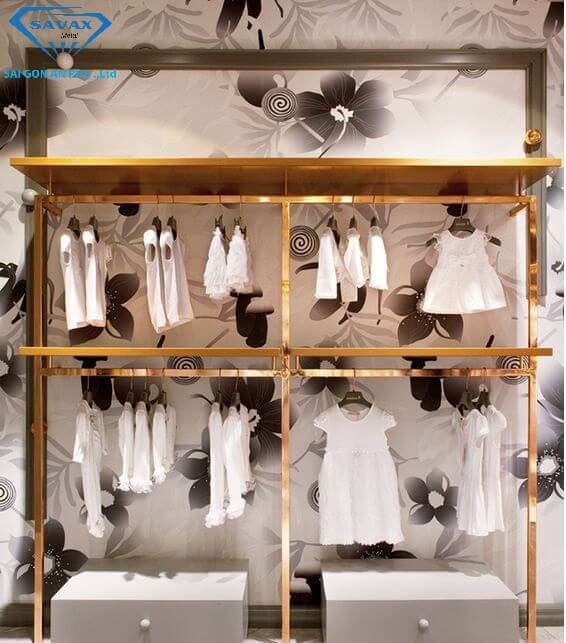 thi công inox cho shop thời trang